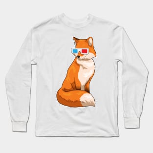 Fox Glasses Long Sleeve T-Shirt